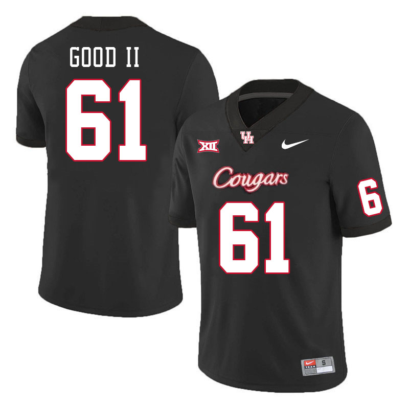 Men #61 Thomathan Good II Houston Cougars College Football Jerseys Stitched-Black